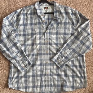 Croft & Barrow Blue Plaid Long-Sleeve Button-Down Shirt